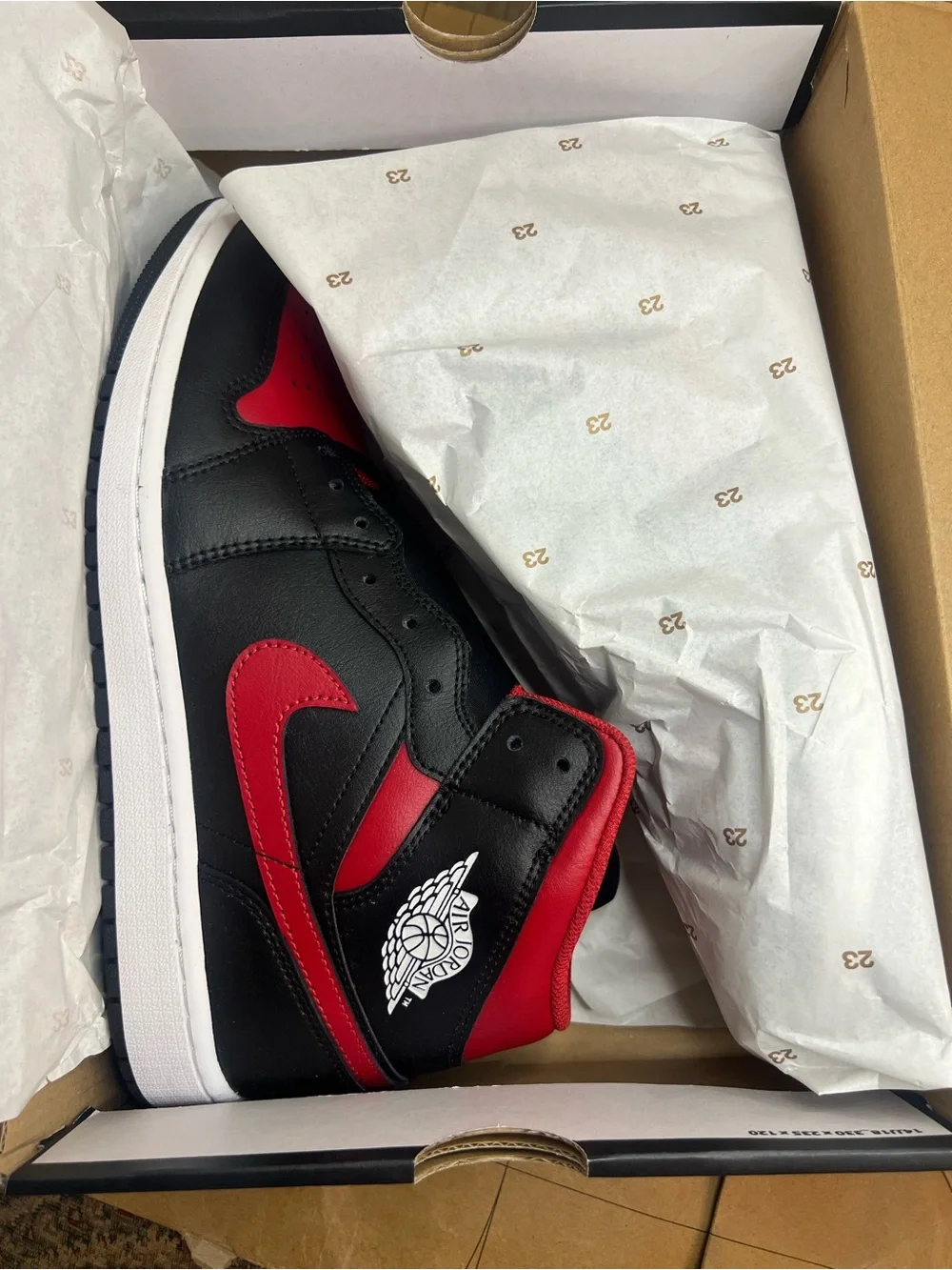 Jordan Men's High-Top Sneakers - Black & Red